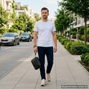 skórzana saszetka męska pozioma select