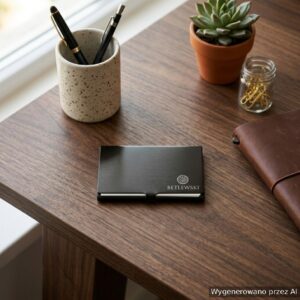 metalowy card holder etui solid