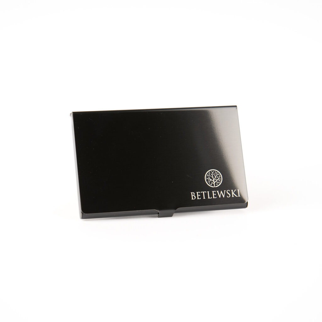 metalowy card holder etui solid