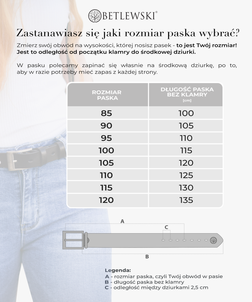 pasek skórzany bez niklu regular