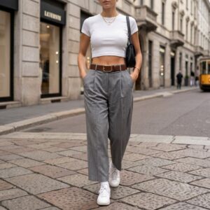 skórzany brązowy pasek jasmine
