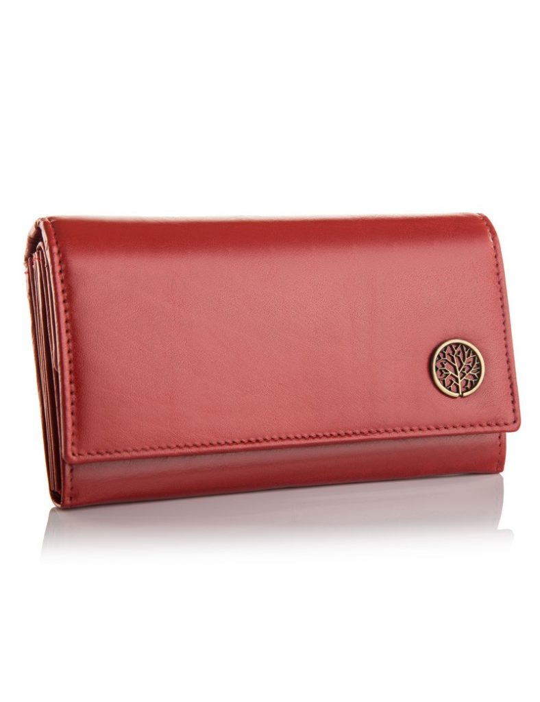 Portfel damski CLASSIC Betlewski BPD-BF-10 czerwony