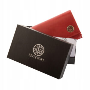 Portfel damski CLASSIC Betlewski BPD-BF-10 czerwony