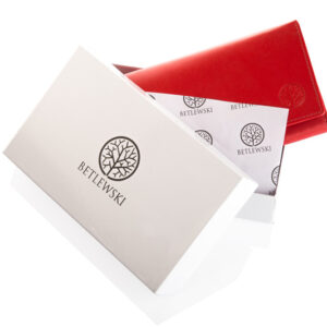 Portfel damski BASIC czerwony Betlewski BPD-DZ-10