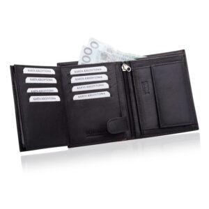 Portfel męski czarny Betlewski BPM-SZ-62 CZARNY