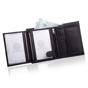 Portfel męski czarny Betlewski BPM-SZ-62 CZARNY